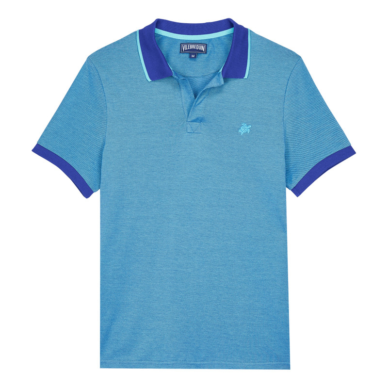 Men Changing Cotton Pique Polo Shirt Solid 1