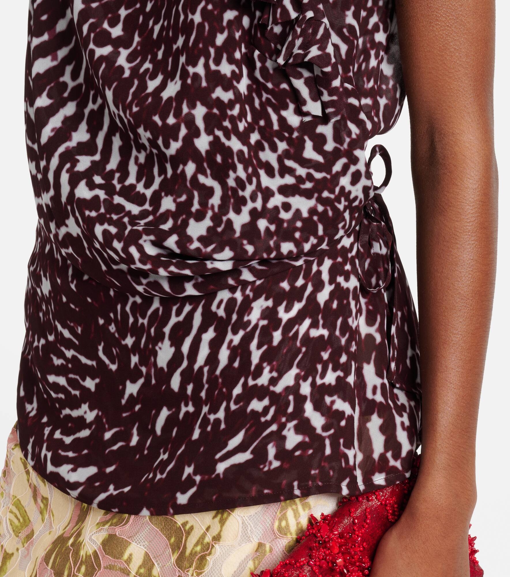 Printed ruffled top - 5