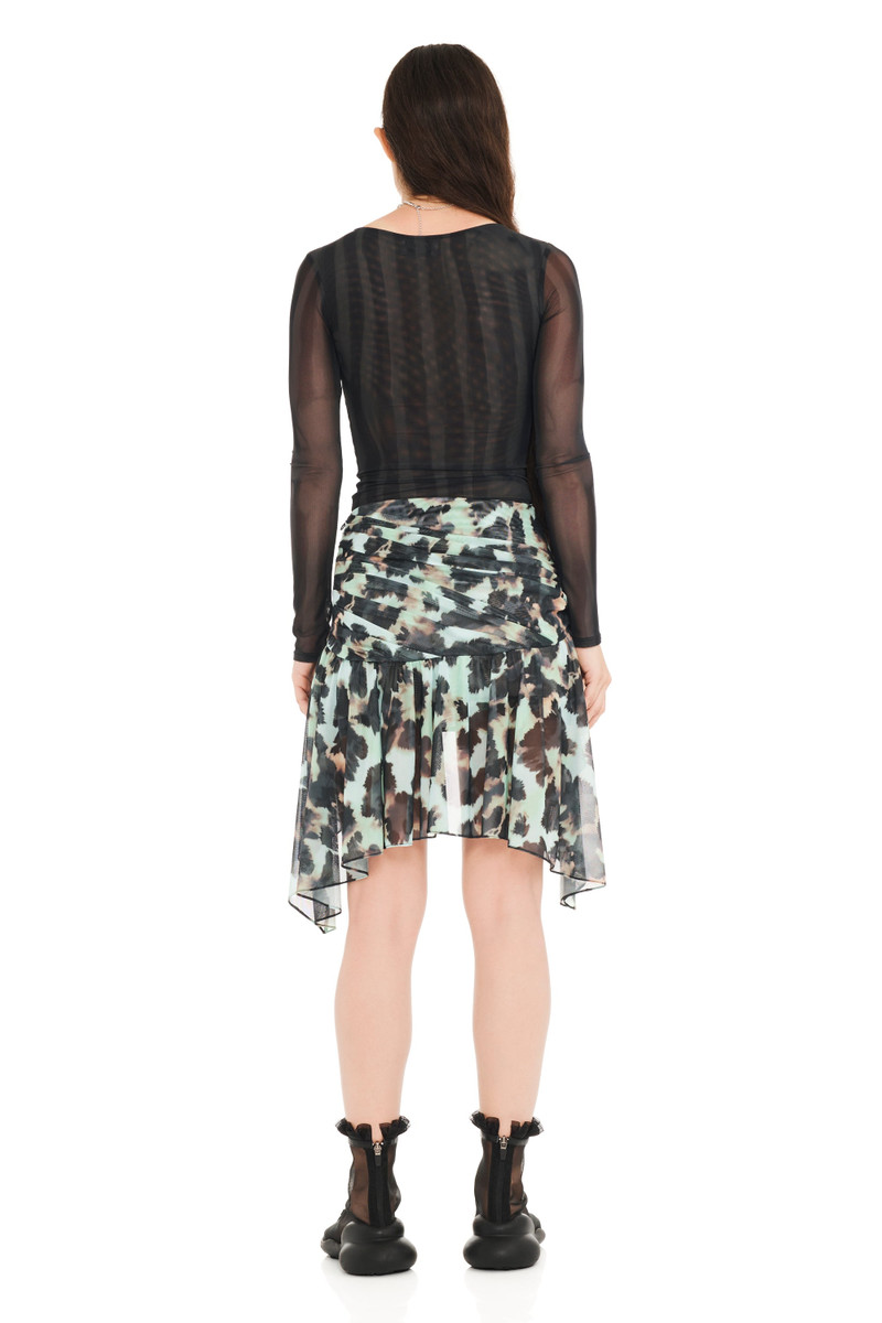 SNOW LEOPARD CELOSIA MINI SKIRT 3
