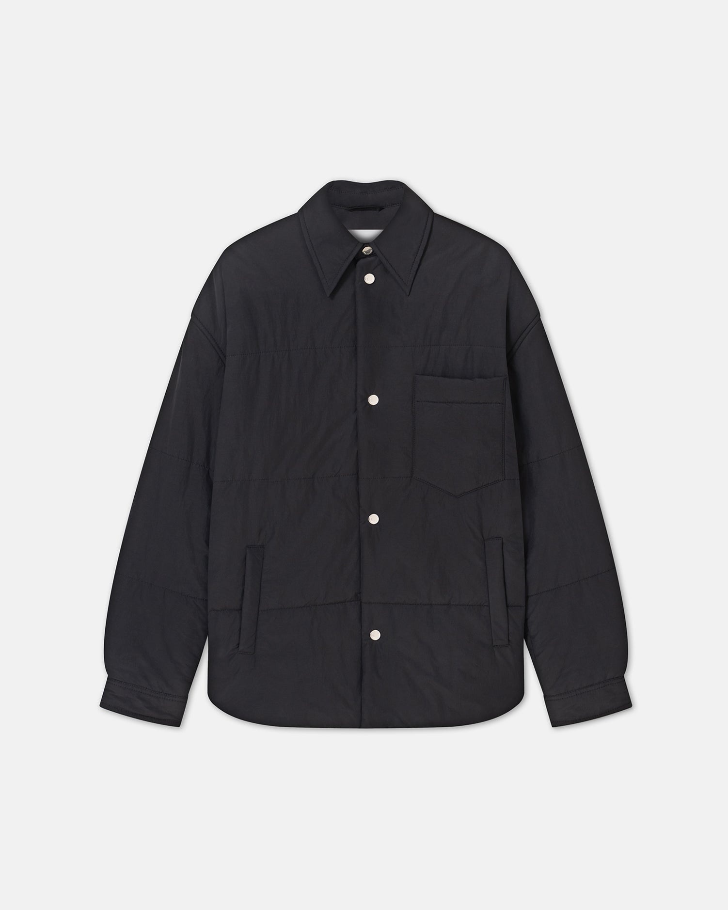 Padded Tech Poplin Overshirt - 3