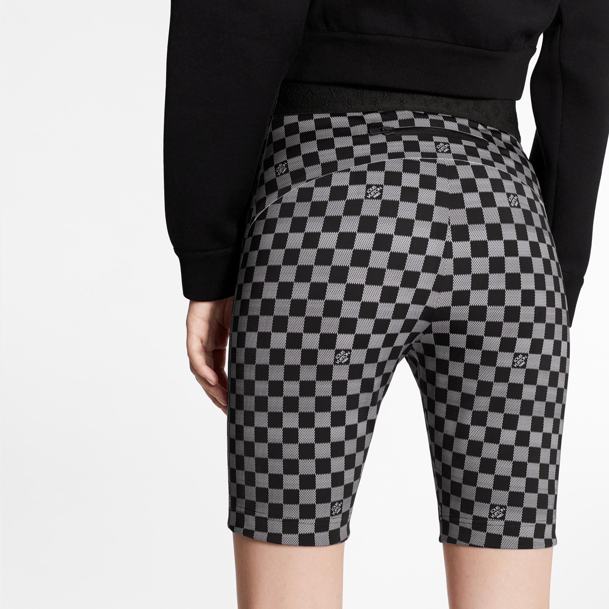 Shiny Damier Cycling Shorts - 5