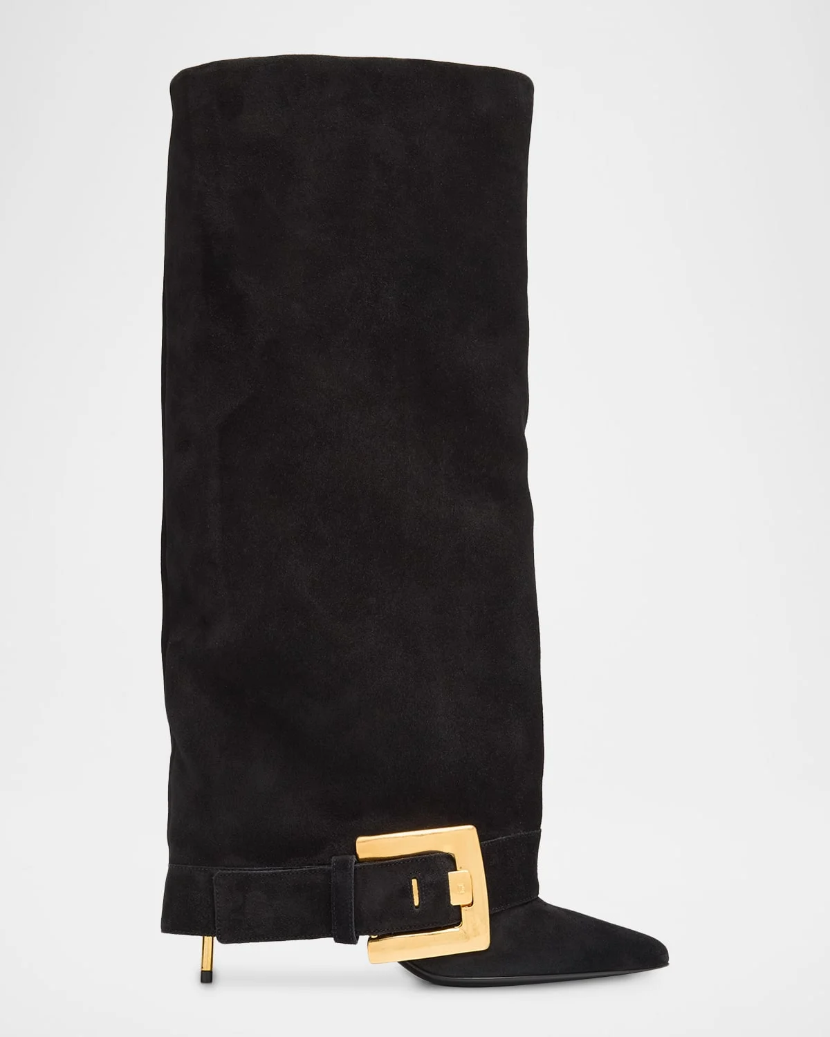 Anthem Suede Buckle Knee-High Boots - 1
