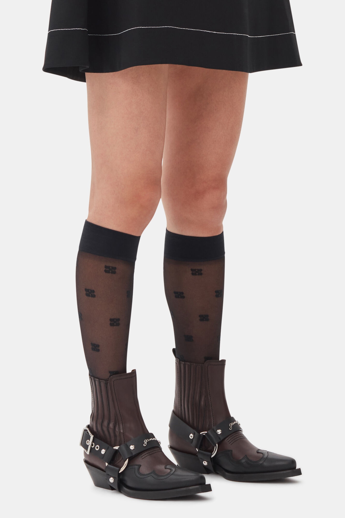 BROWN LOW CUT WESTERN CHELSEA BOOTS - 4