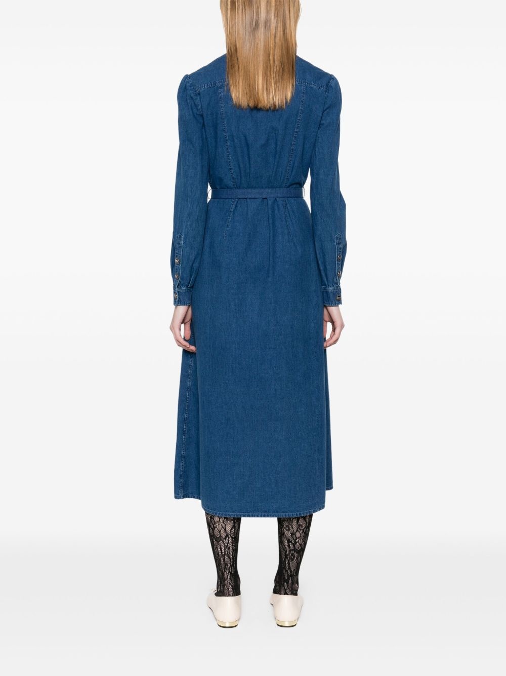 denim shirt dress - 4