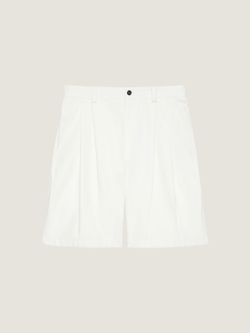 TWO-PLEAT BERMUDA SHORTS IN COTTON 1
