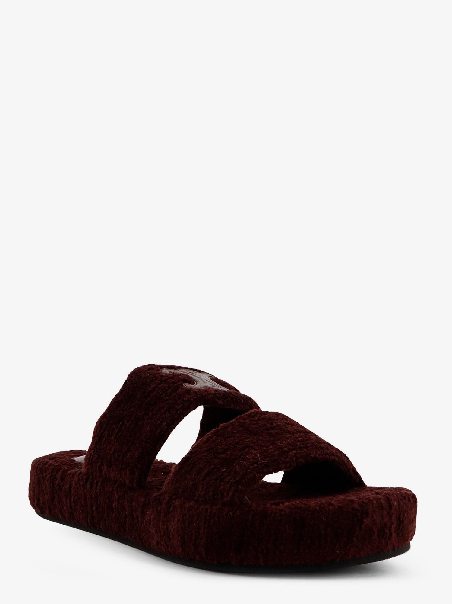 Celine Women Triomphe Fur Shearling Slides - 2