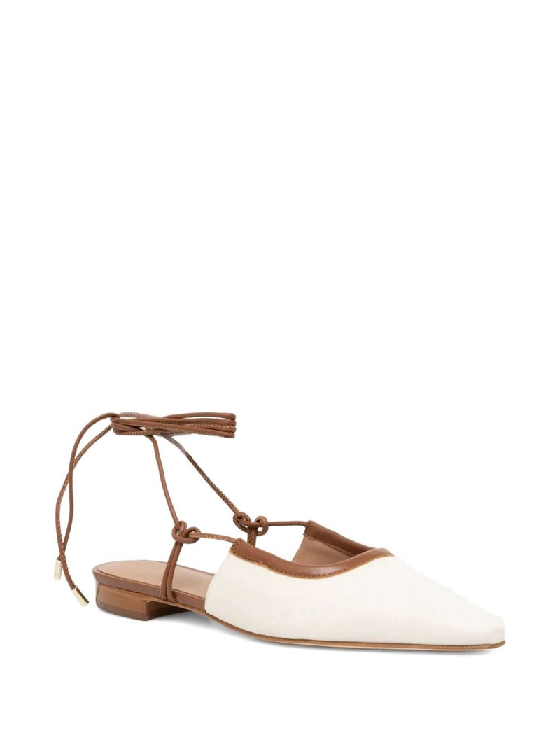 BOSS tie-fastening ballerina shoes outlook