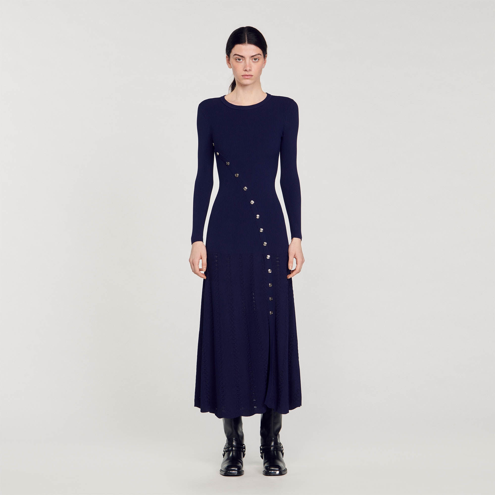 KNIT MIDI DRESS - 3