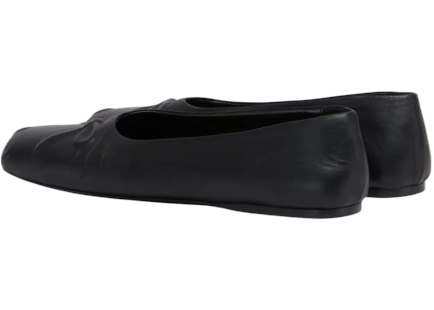 Marni Nappa Leather Seamless Little Bow Ballet Black (Women's) - 3