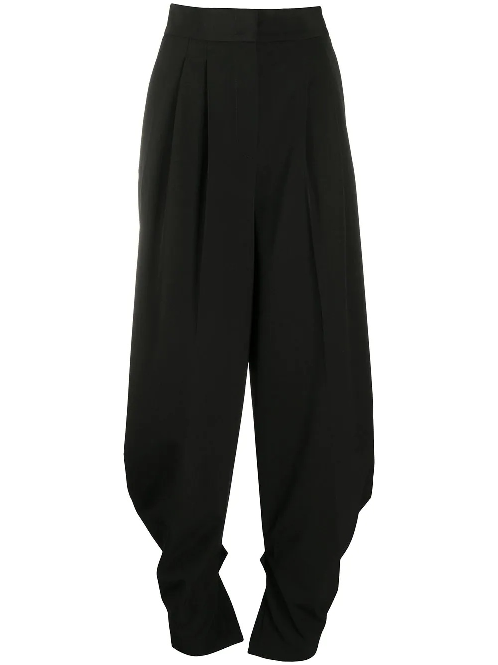 high-waisted pleated trousers - 1