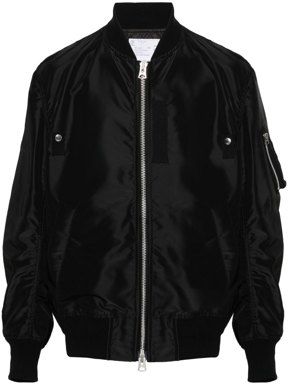 Sacai Men Nylon Bomber Jacket - 1