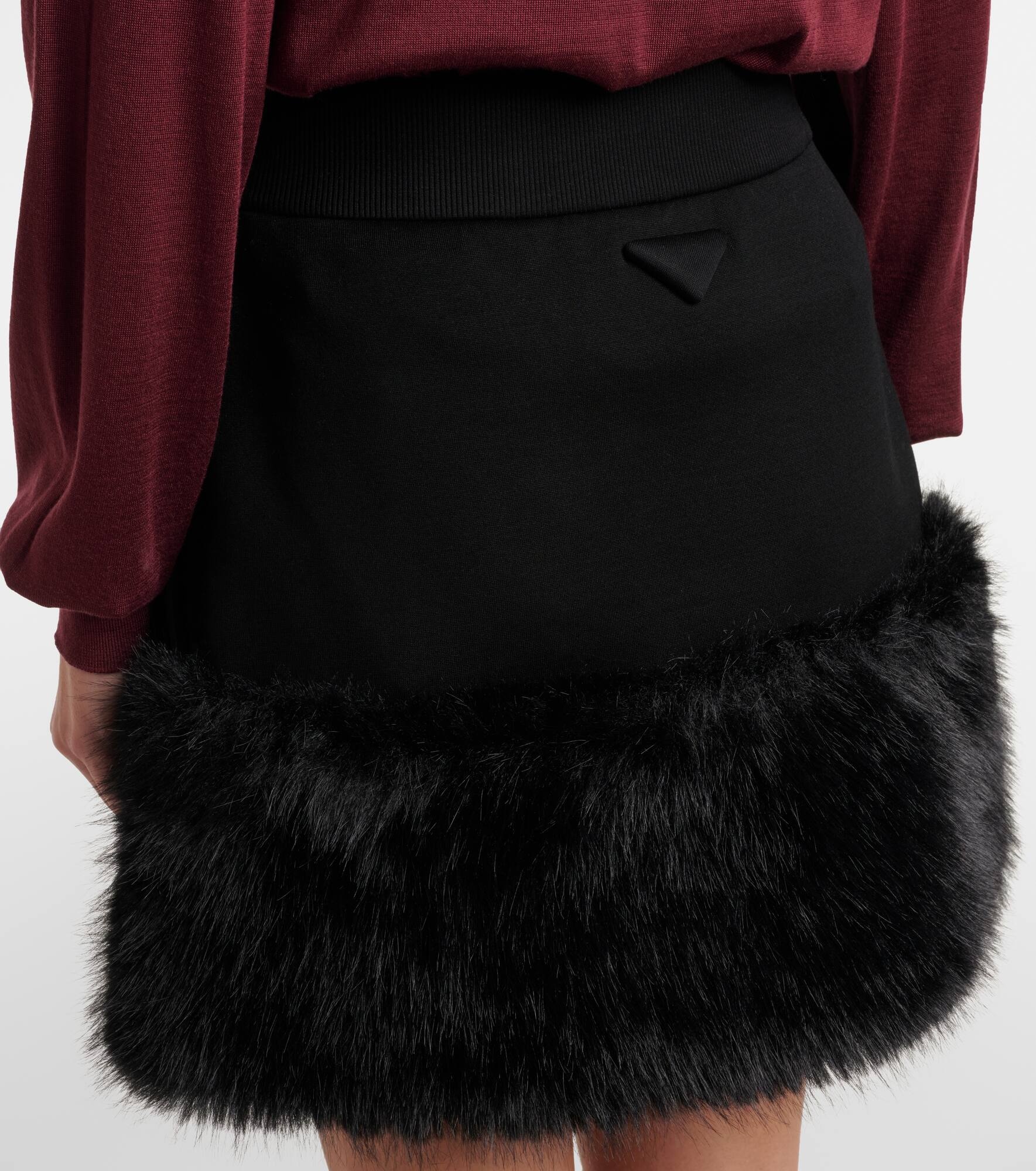 Cotton-blend miniskirt - 5