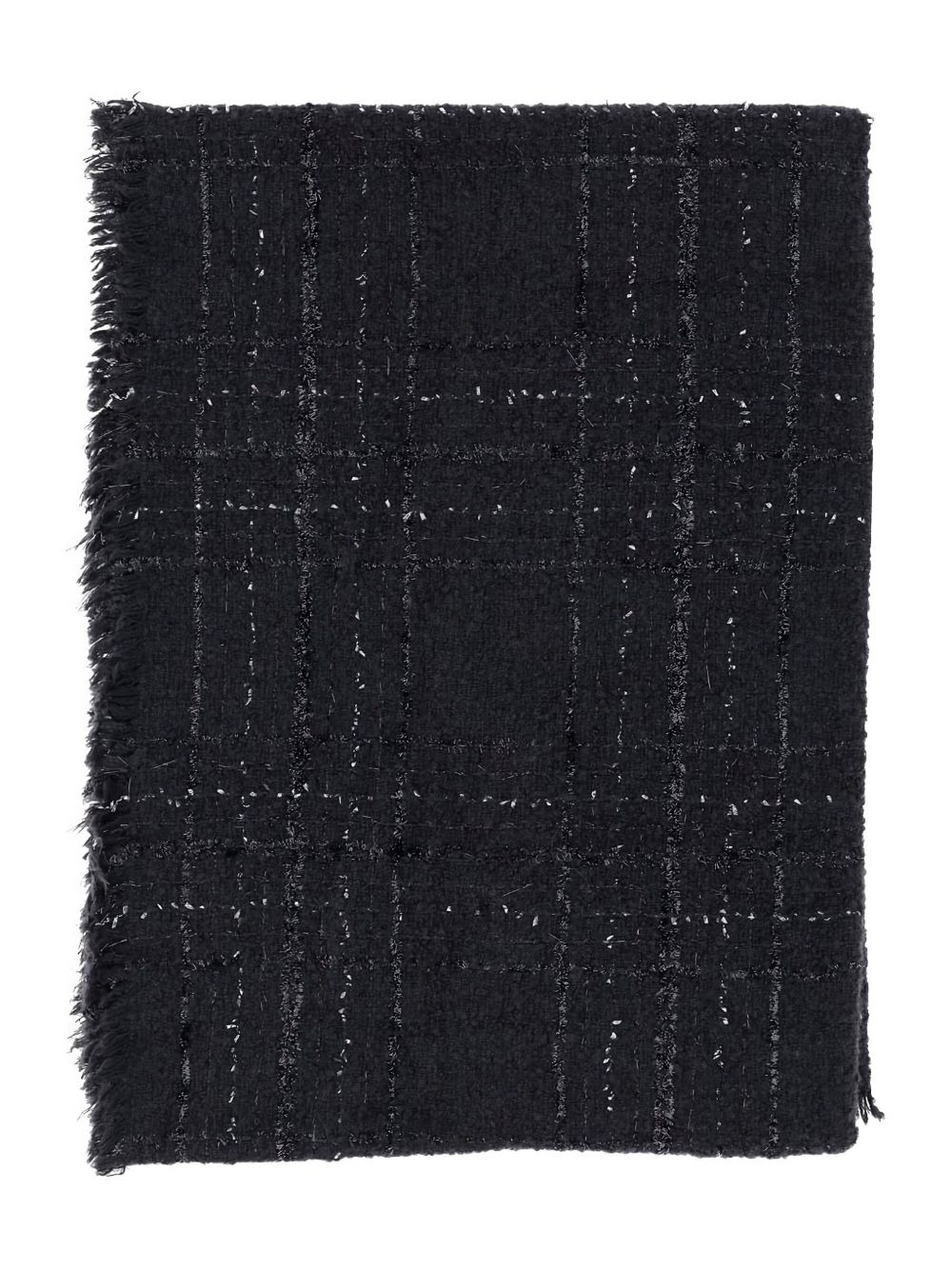 checked sparkle scarf - 1