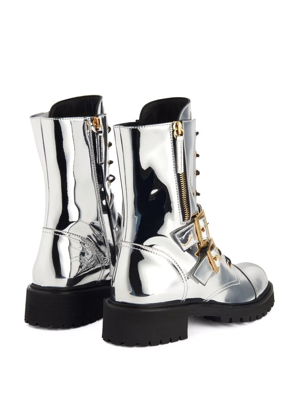 Tifa metallic calf-length boots - 3