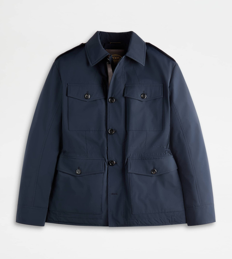 FIELD JACKET IN TECHNICAL FABRIC - BLUE 1