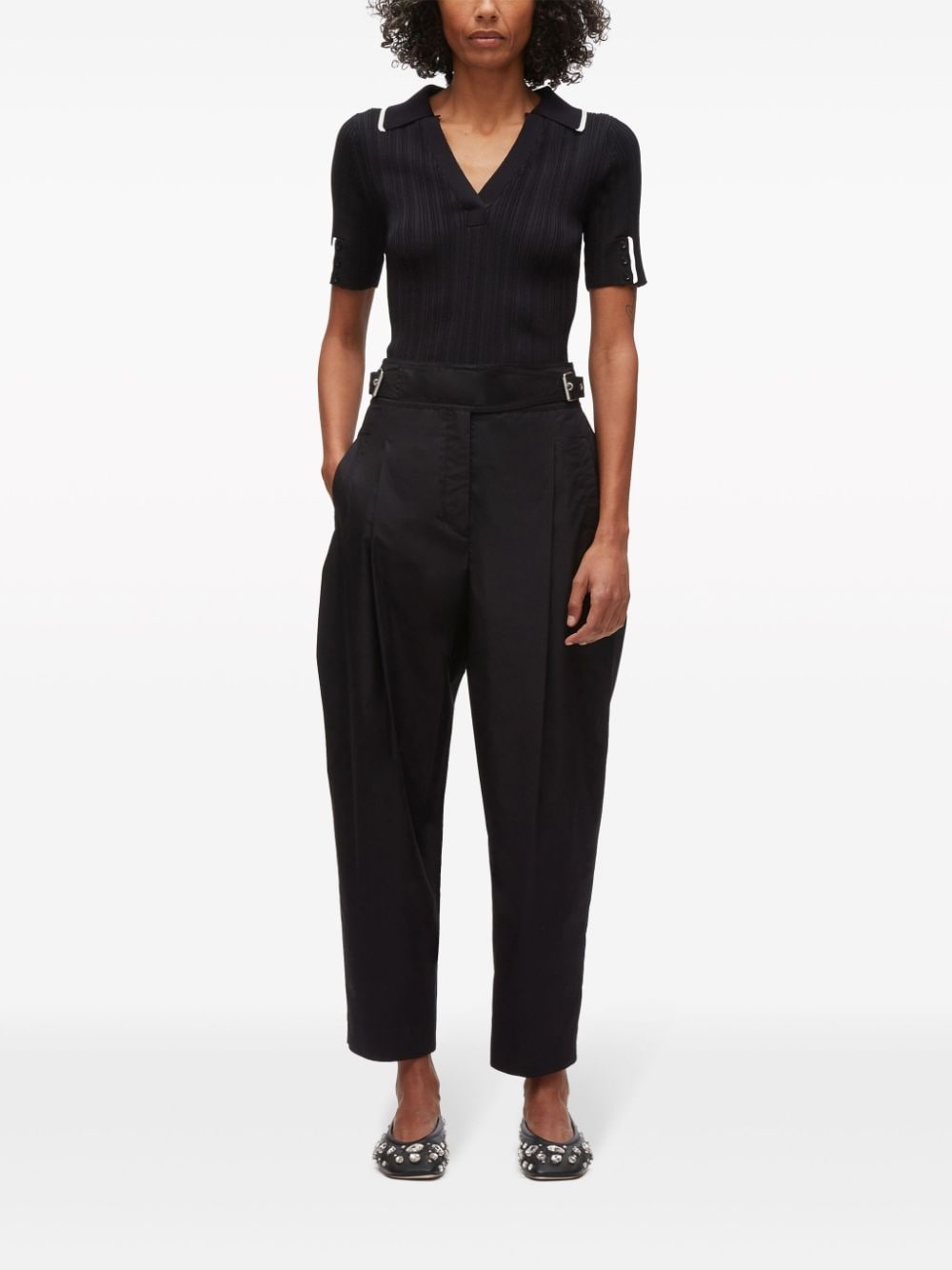 buckled tapered trousers - 2