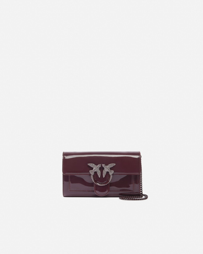 PATENT BIRD BUCKLE WALLET WITH SHOULDER STRAP 1