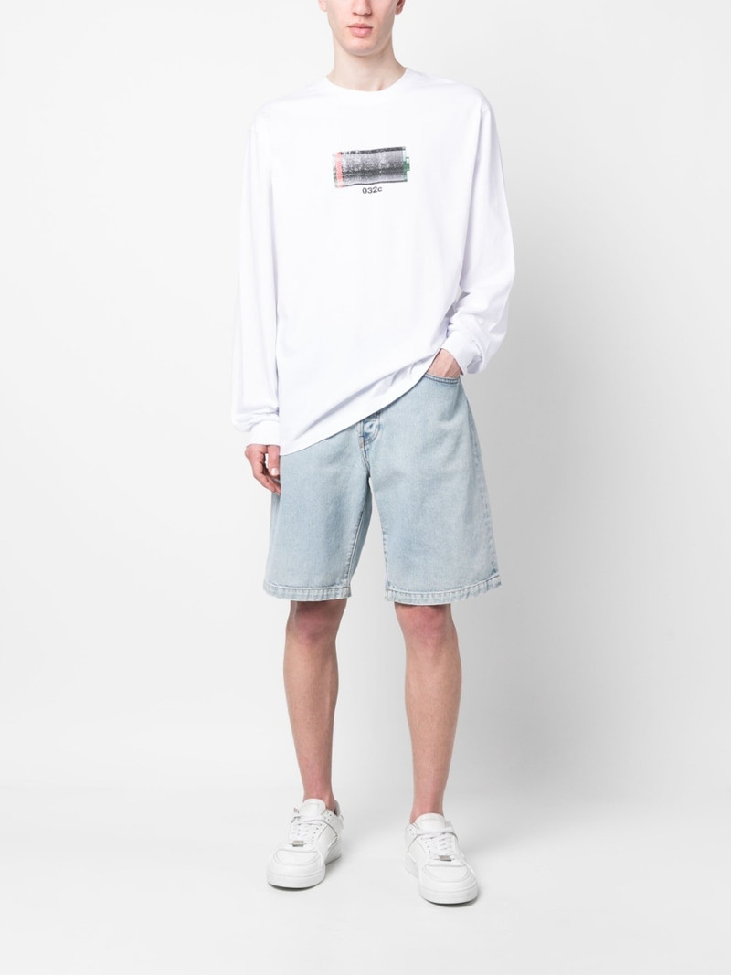 032c long-sleeve organic-cotton T-shirt outlook