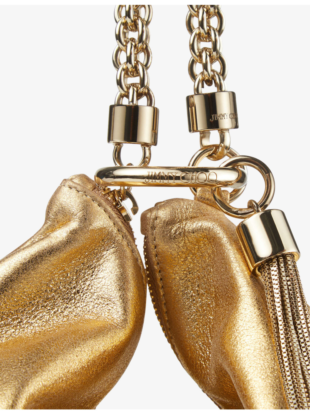 Callie metallic leather clutch - 2