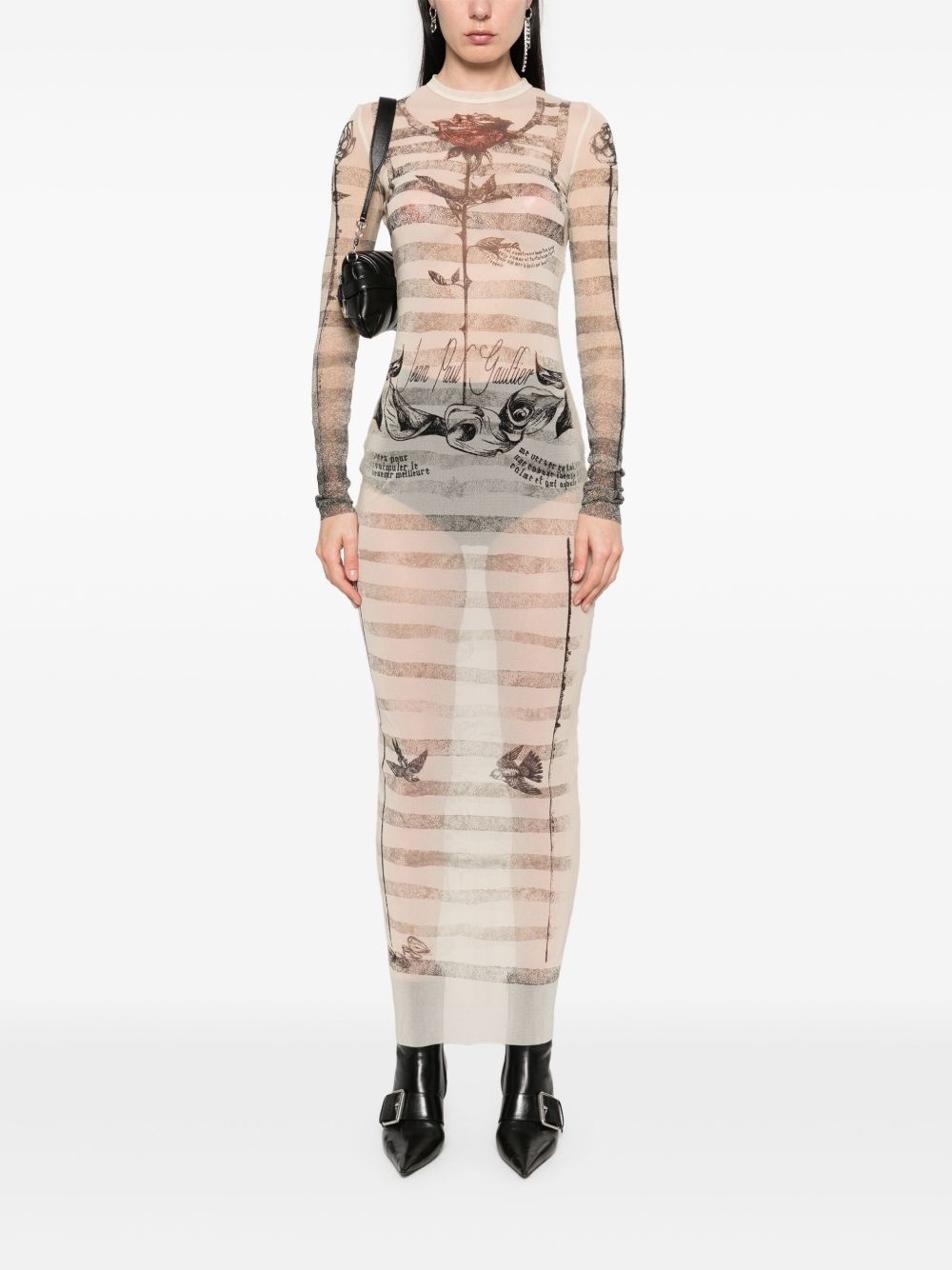 Tattoo Marinière maxi dress - 2