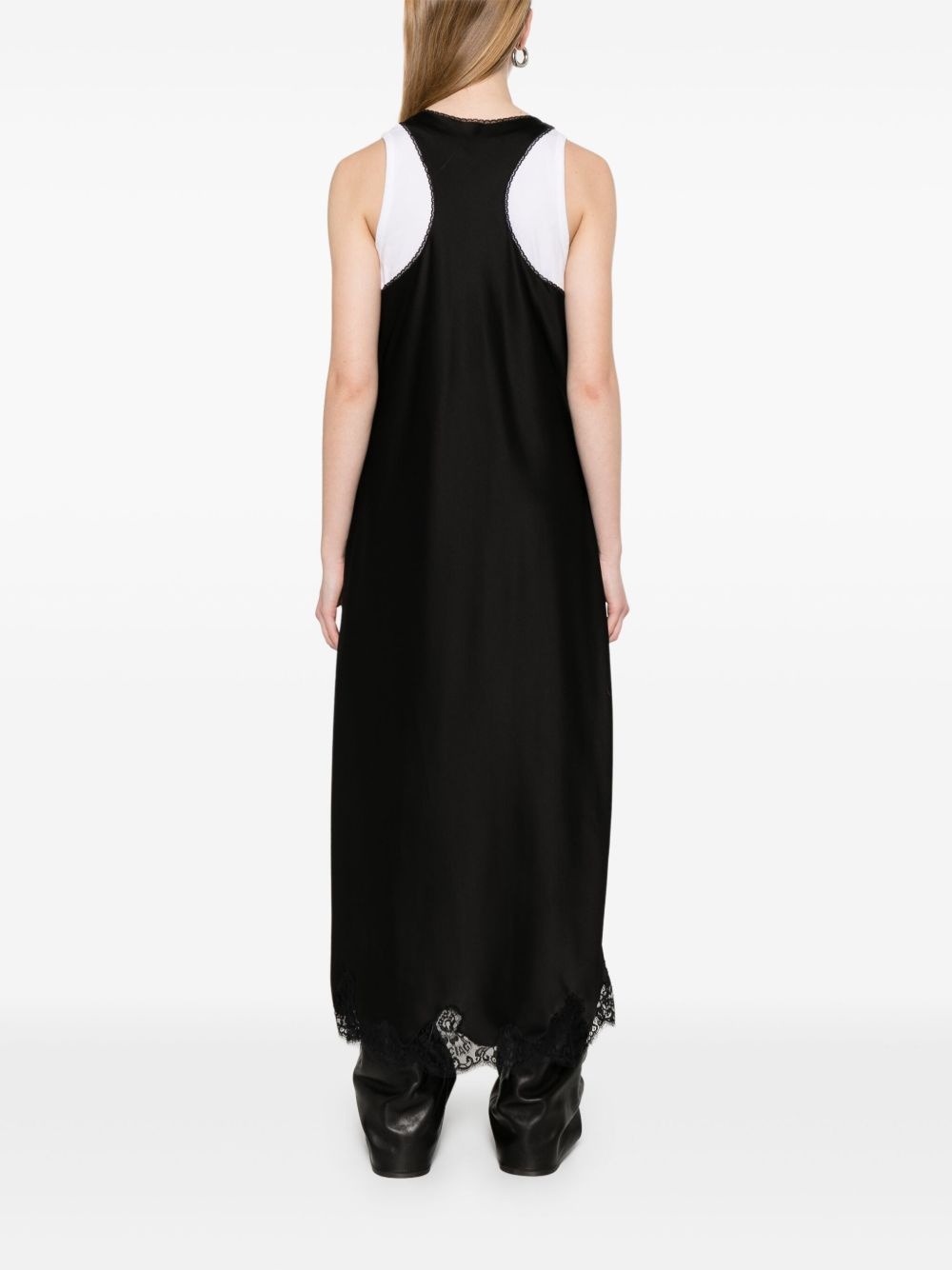 satin midi dress - 4