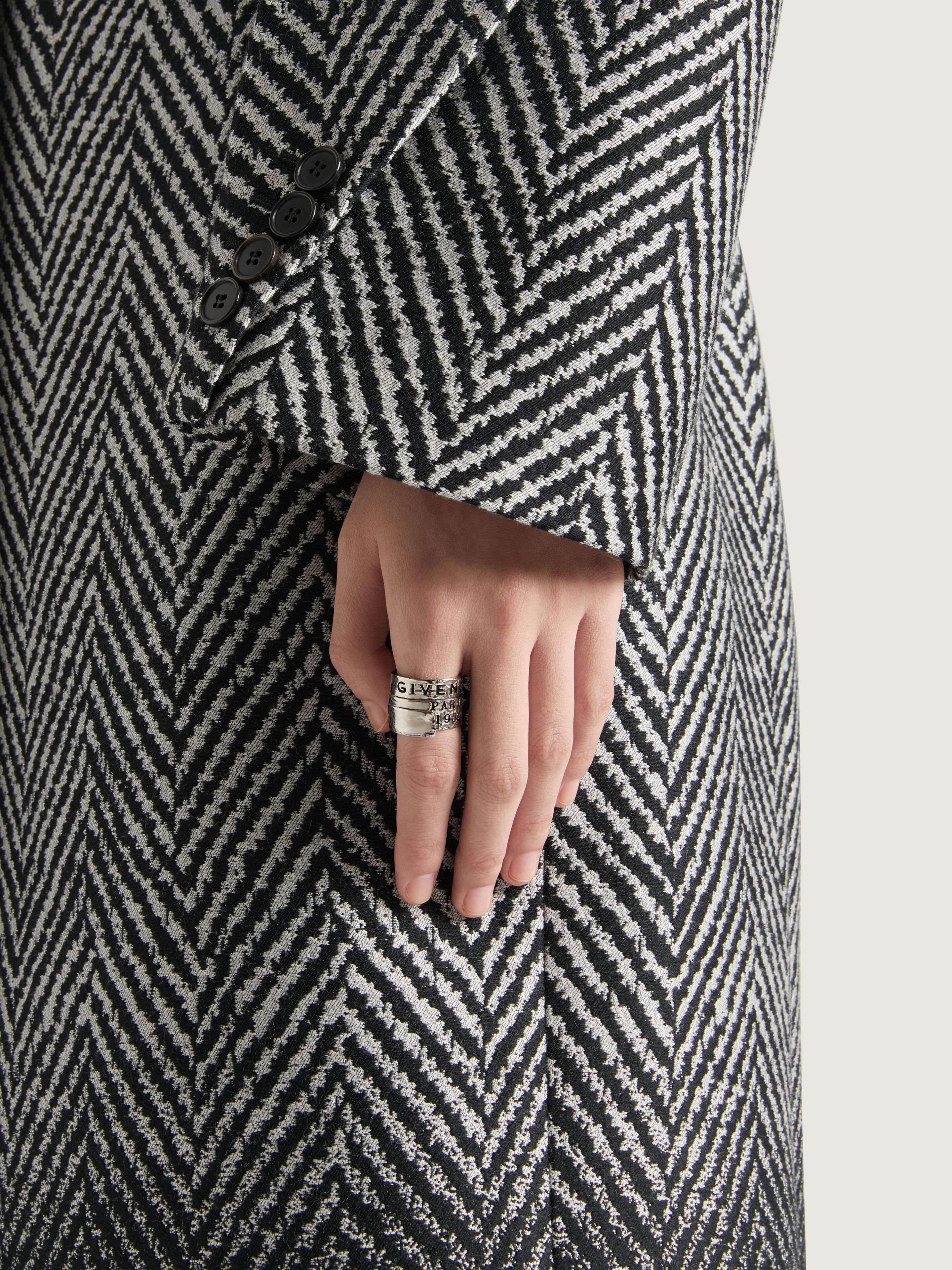 GIVENCHY TAPE RING IN METAL AND ENAMEL - 2
