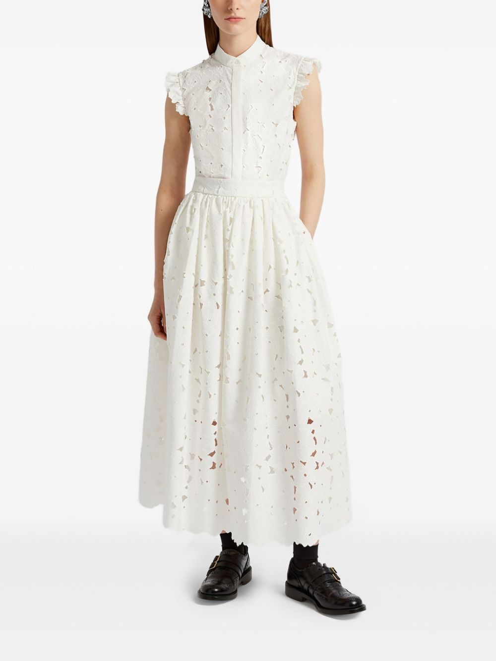 ruffle-detailing shirt - 4