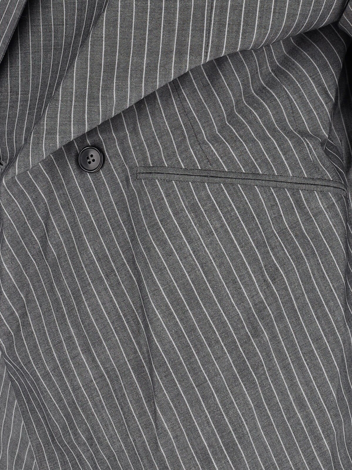 DOUBLE-BREASTED BLAZER IN VIRGIN WOOL AND MOHAIR - 4