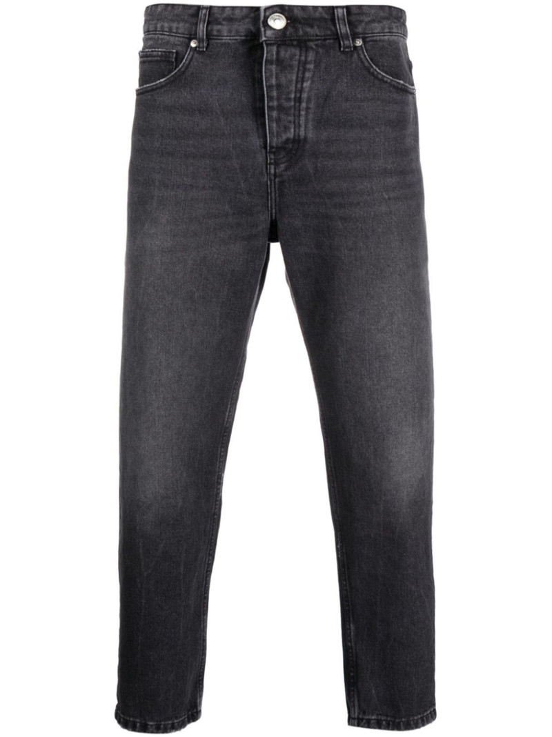 mid-rise cropped jeans - 1