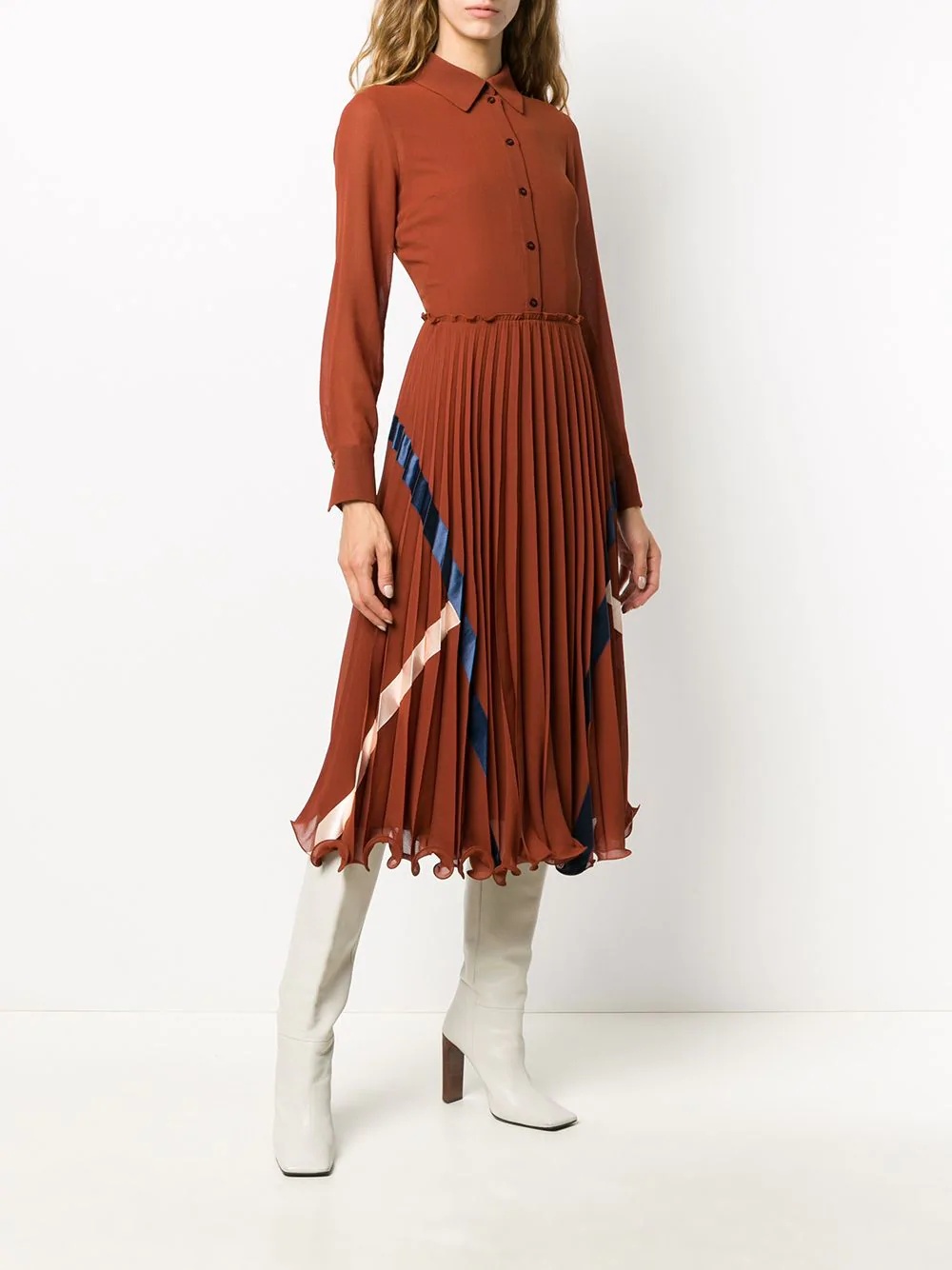 pleated dress - 3