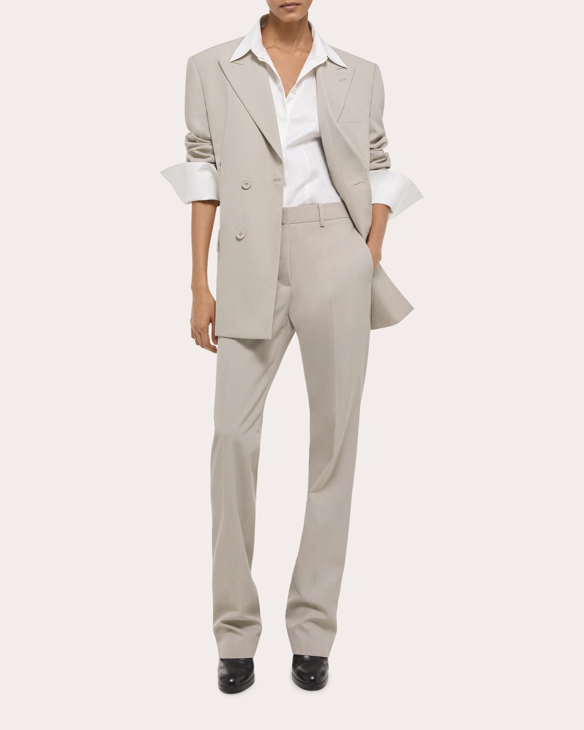 Boxy Wool Blazer - 4
