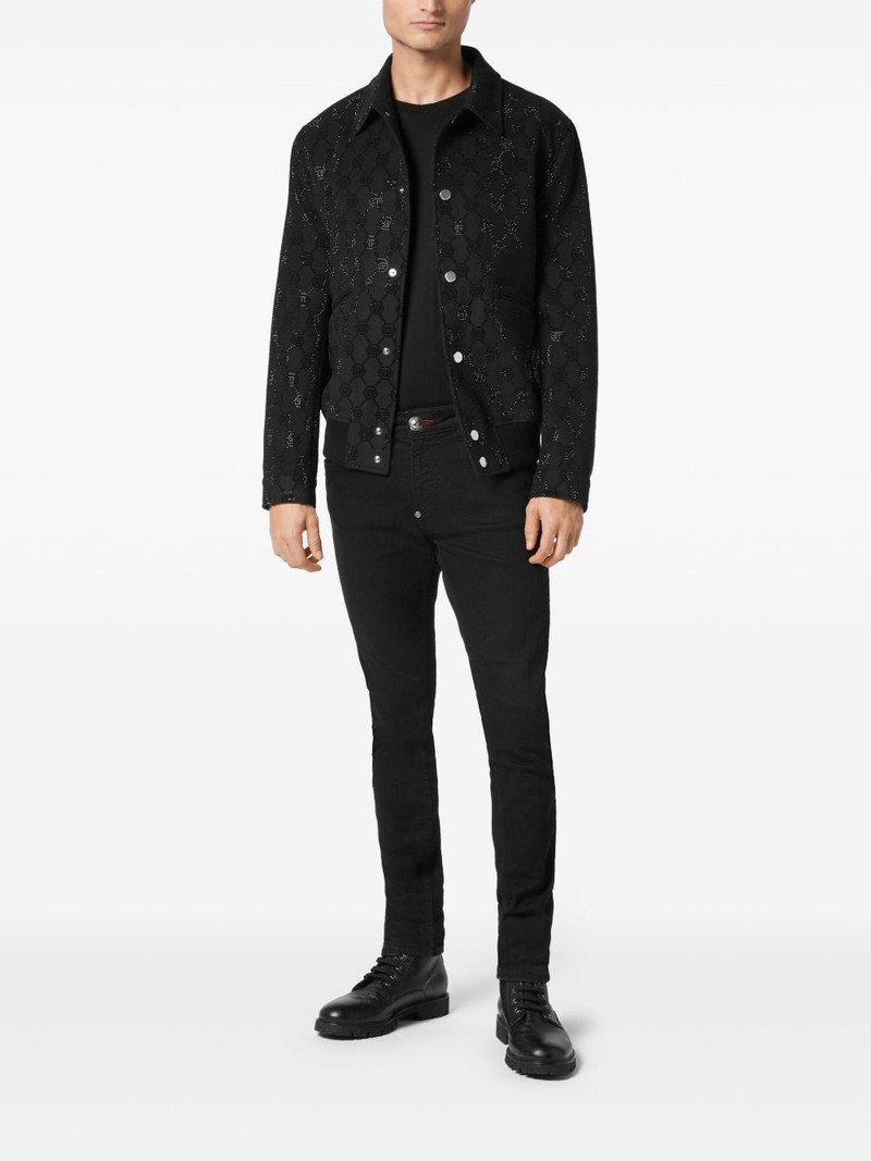 PHILIPP PLEIN Monogram bomber jacket outlook