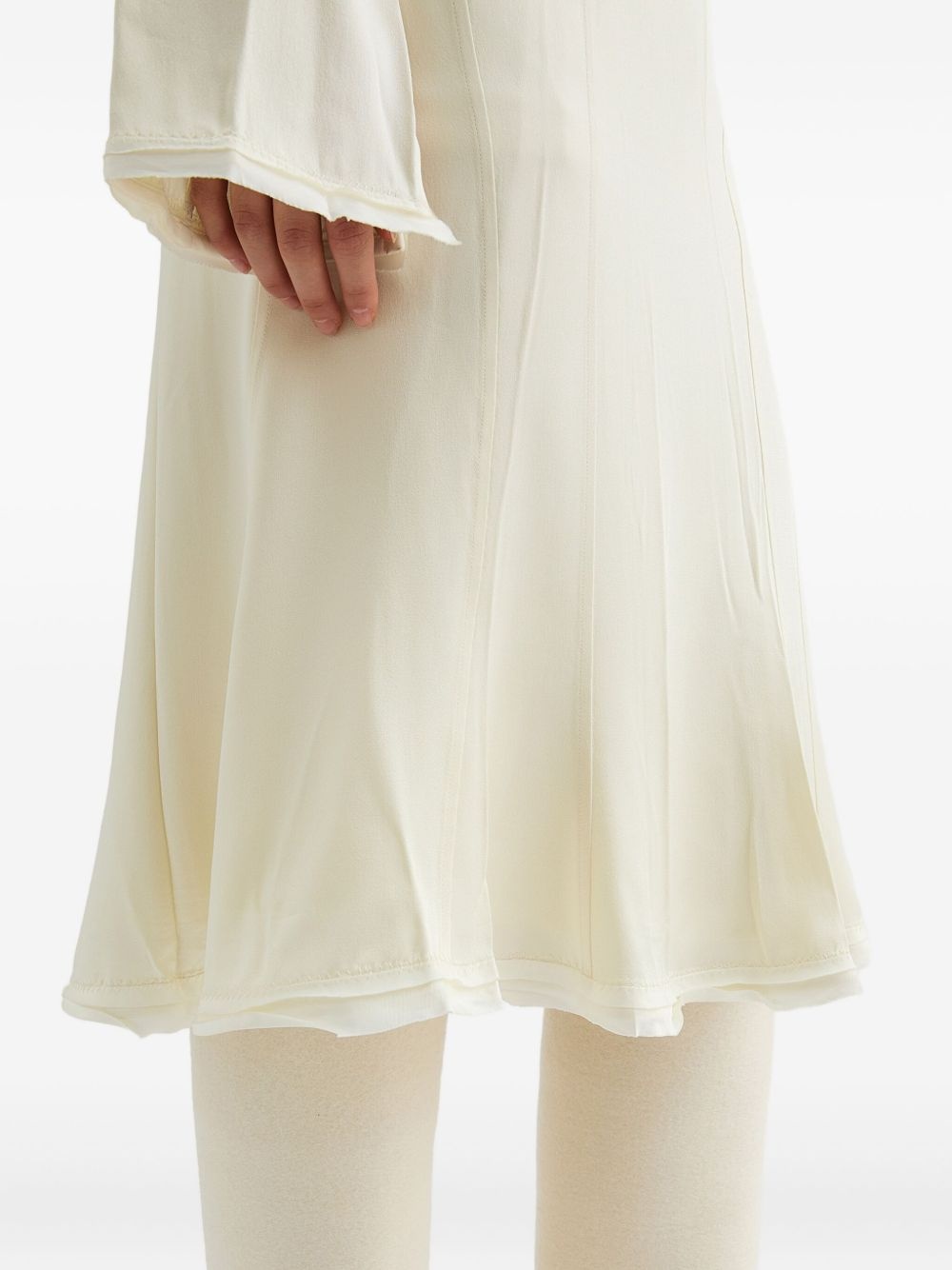 satin mini skirt - 5