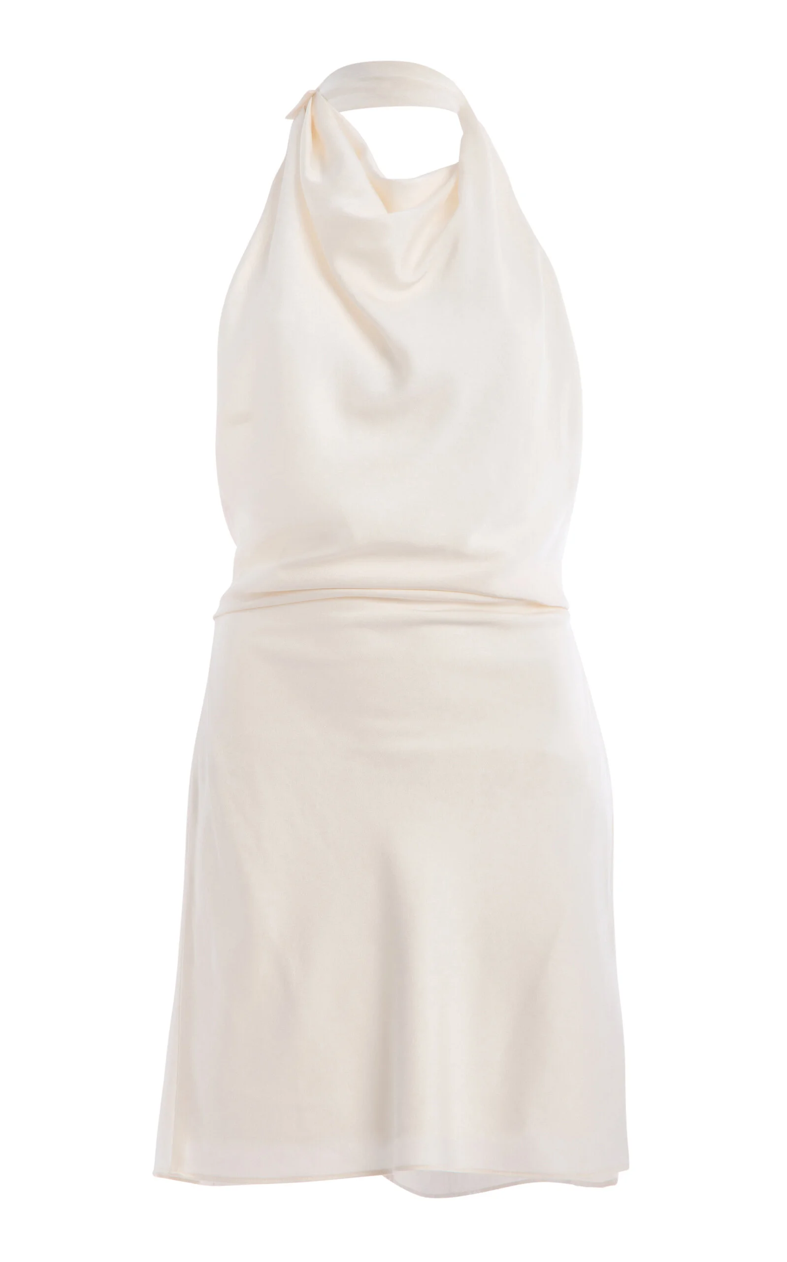 Reanna Satin Mini Dress ivory - 1