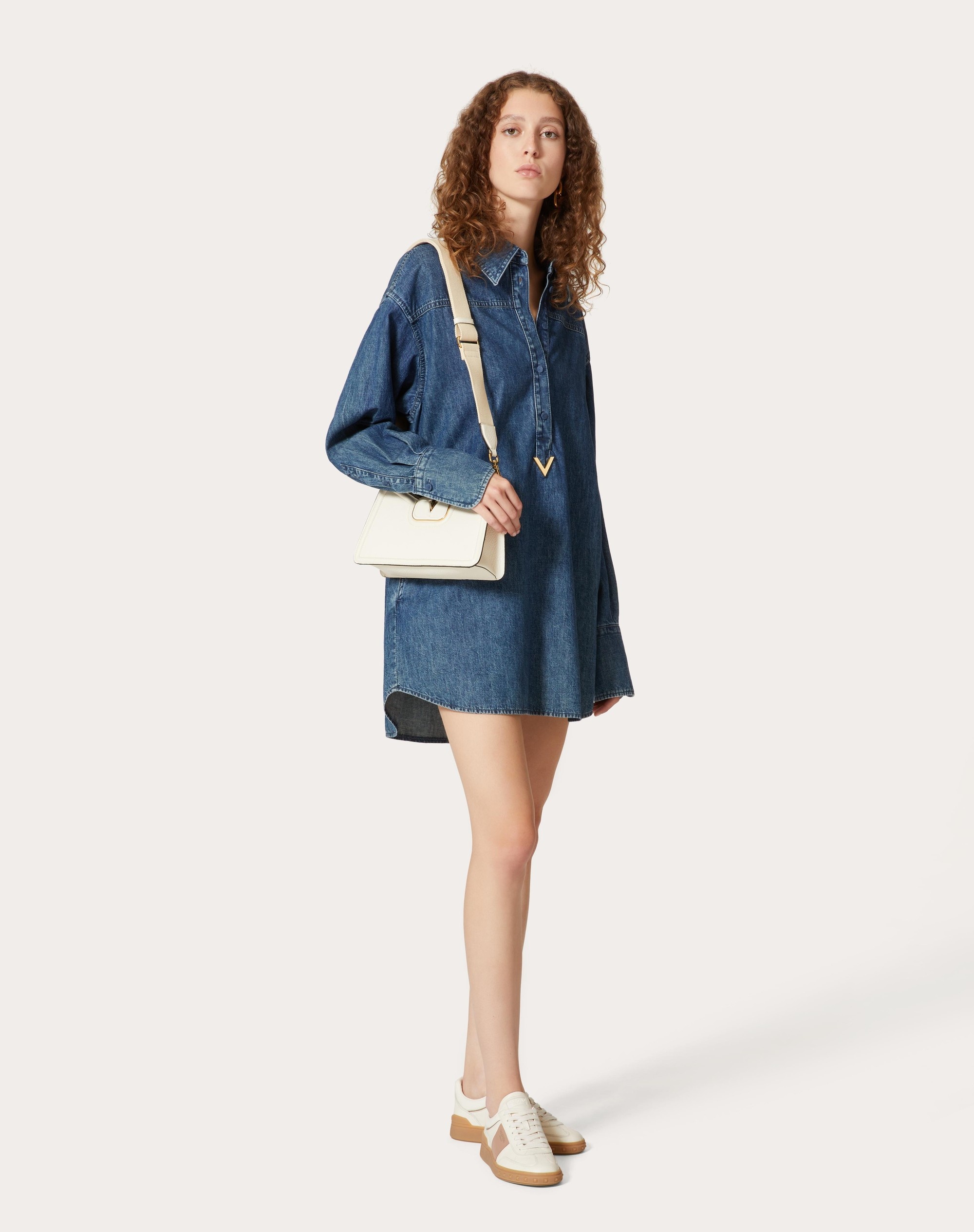 CHAMBRAY DENIM DRESS - 2