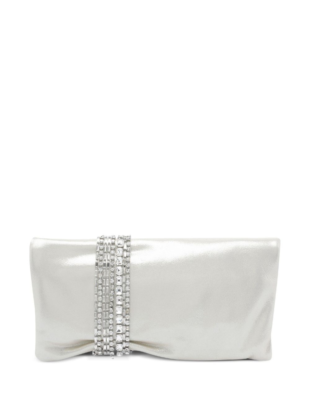 medium Zandra crystal-embellished clutch bag - 2