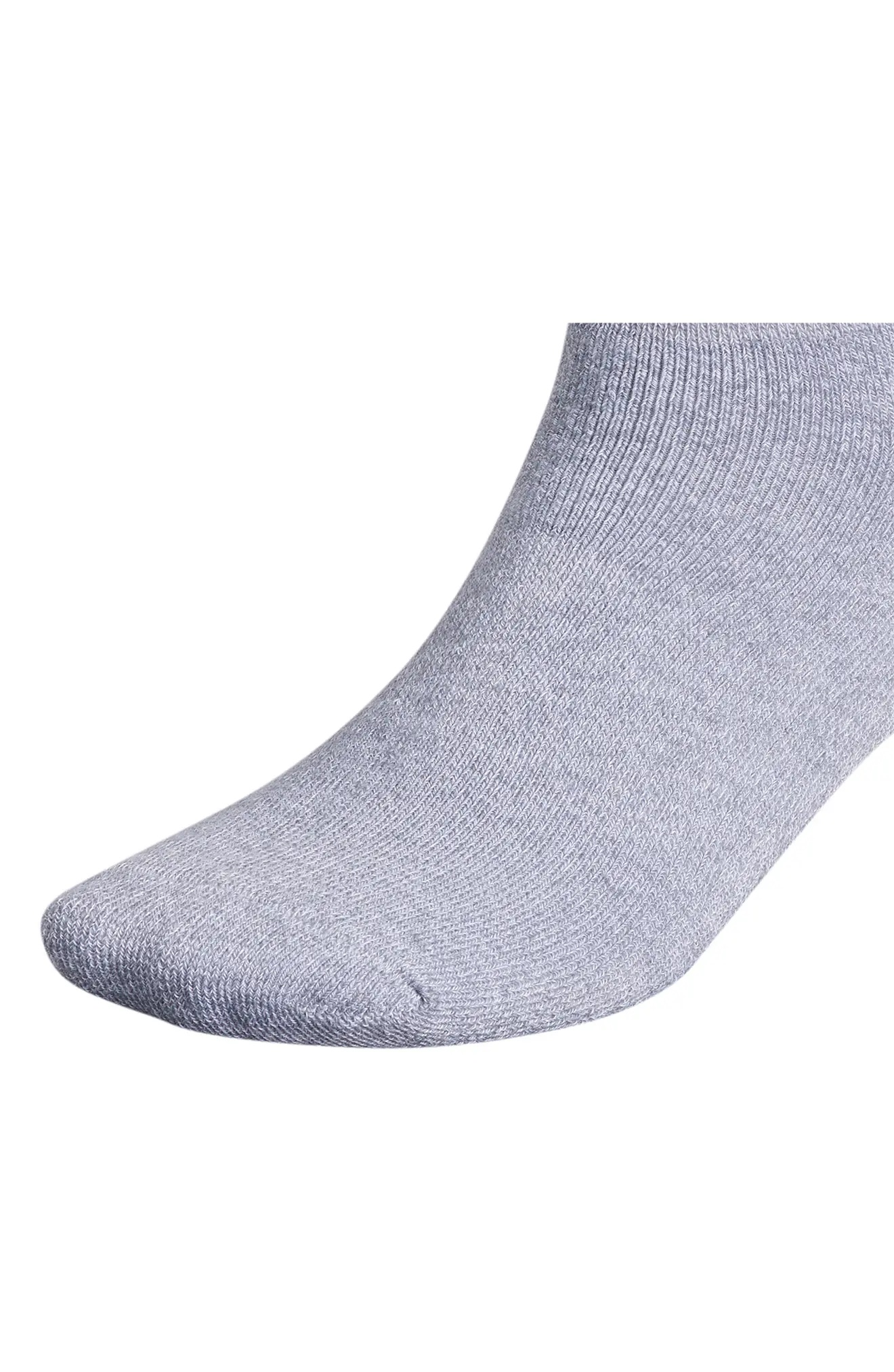 Gender Inclusive Originals Trefoil 6-Pack Ankle Socks in Grey/Black - 6