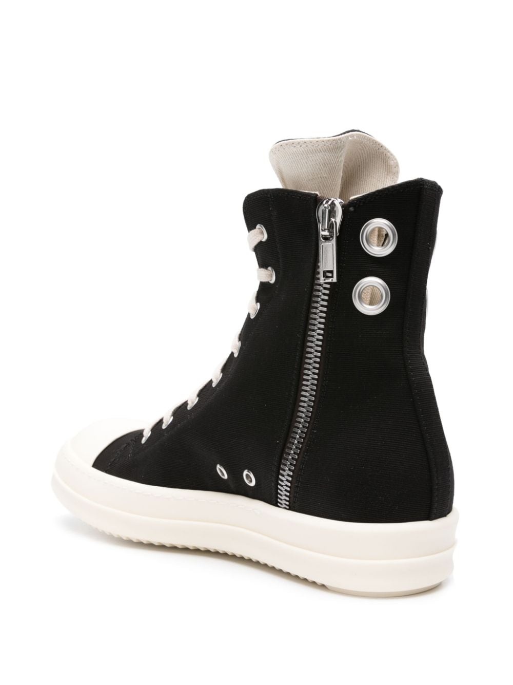 high-top cotton sneakers - 3