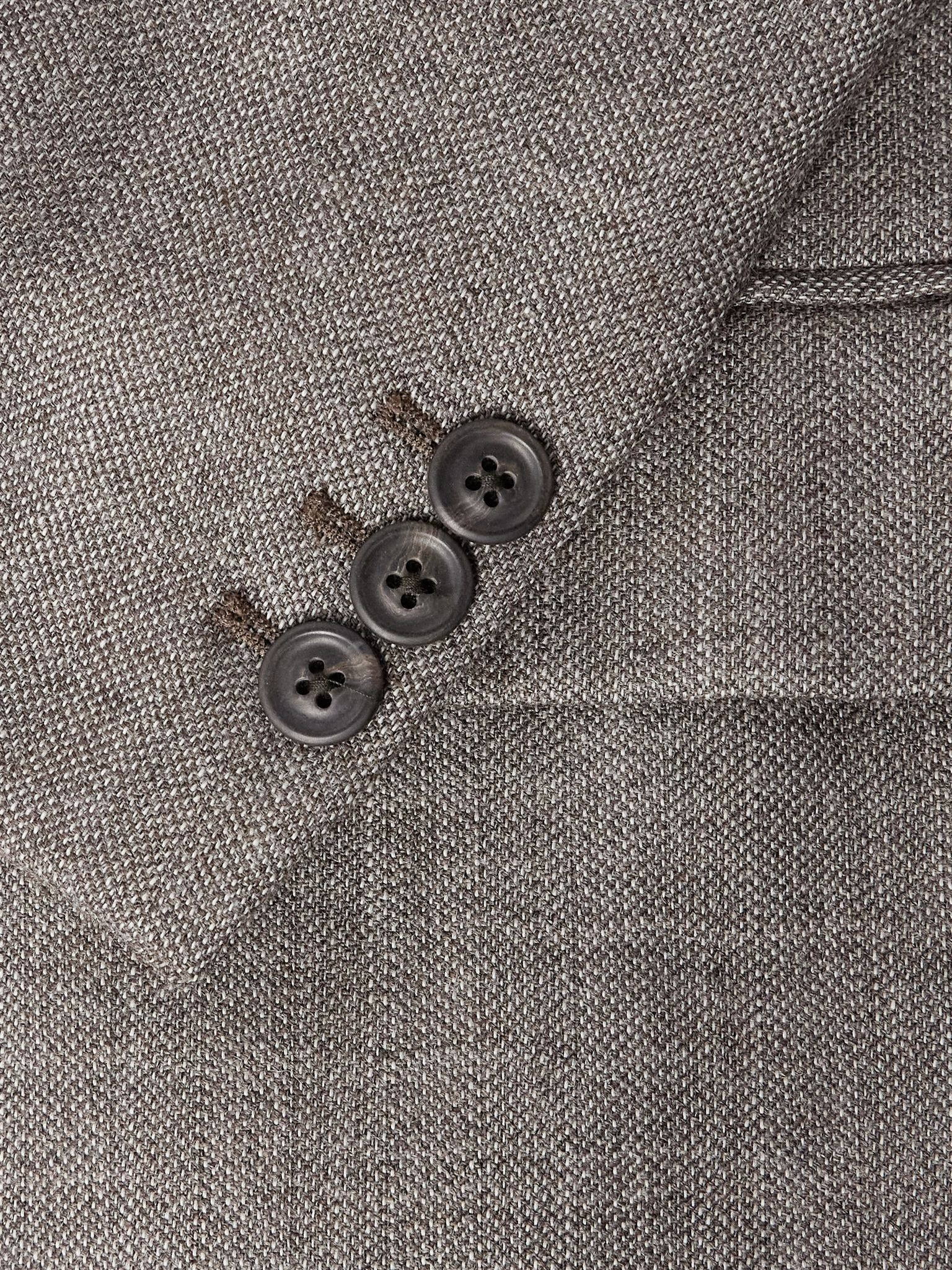 Ceremony Oversized Textured-Wool Blazer Light gray - 4