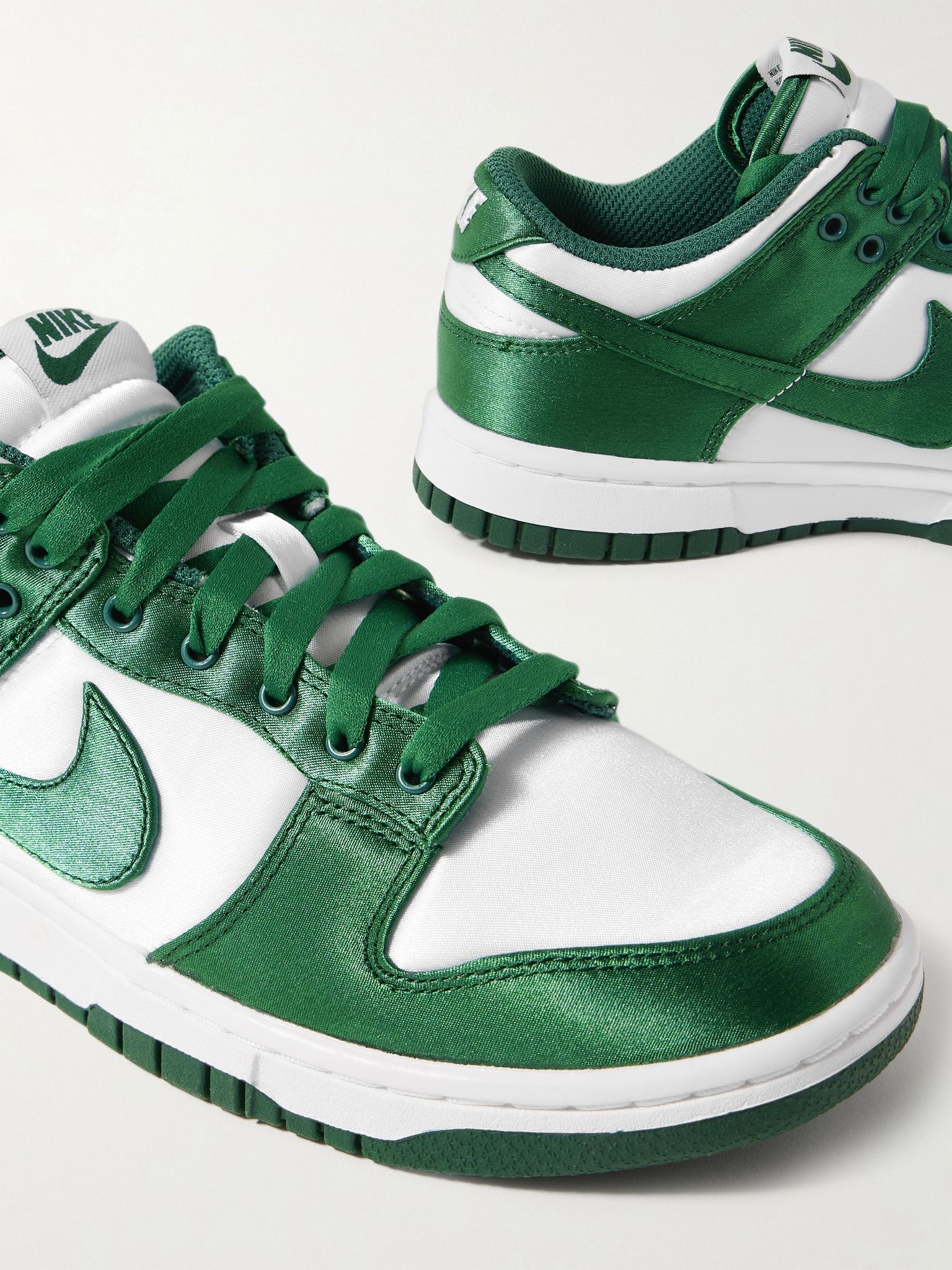 Dunk Low satin sneakers White - 4