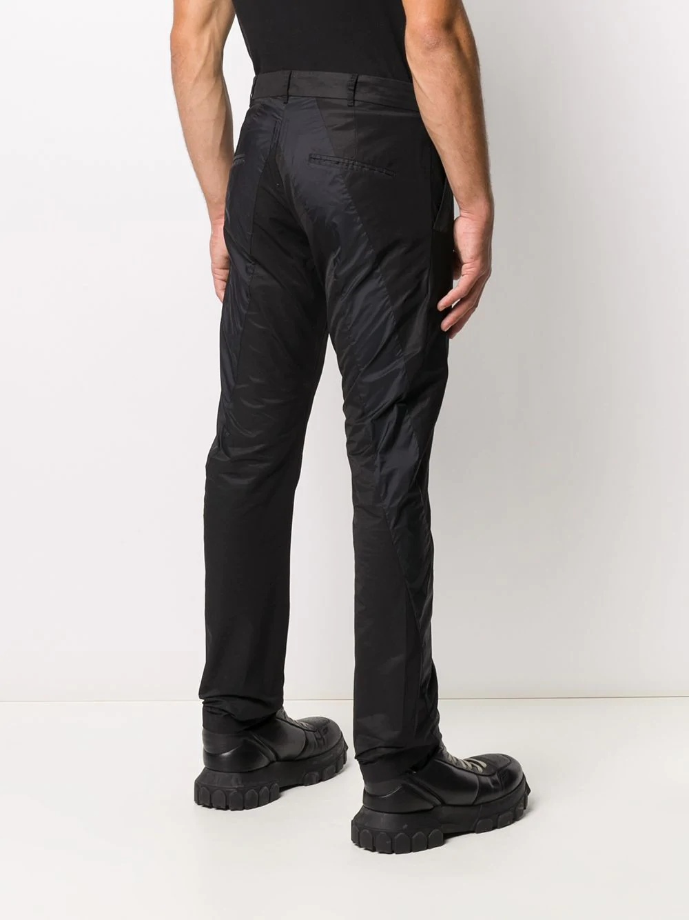 panelled slim-fit trousers - 4