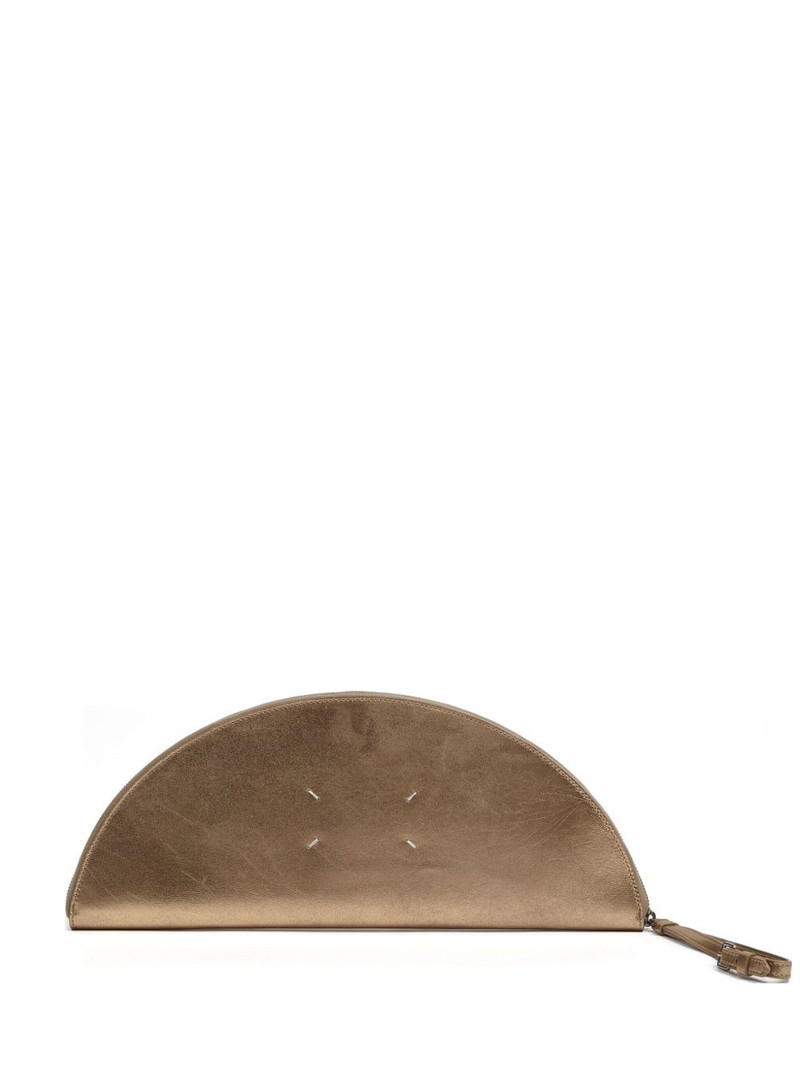 Halfmoon metallic clutch bag 1