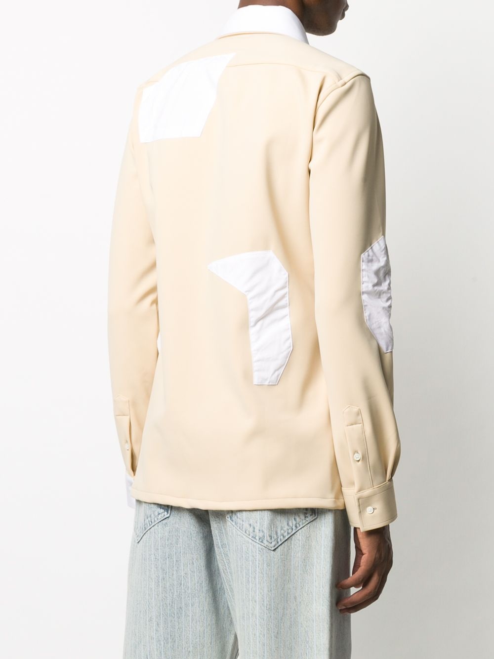 contrast patch pocket shirt - 4