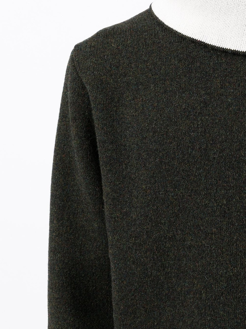 contrasting-collar jumper 5