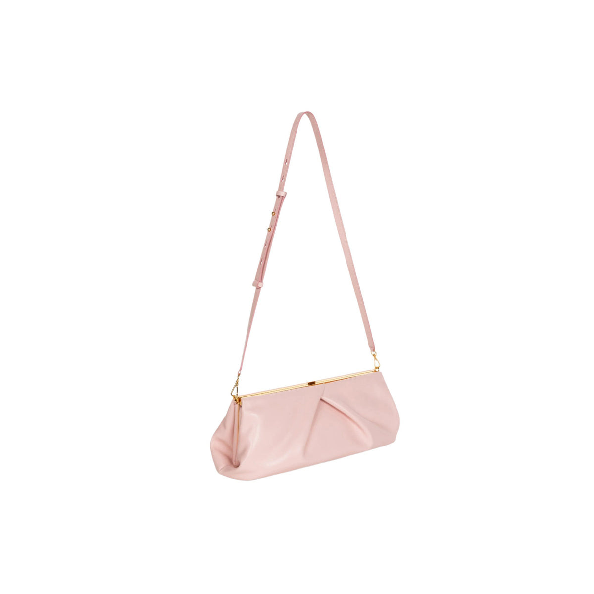 FOLD CRISP CLUTCH (ROSE) - 2
