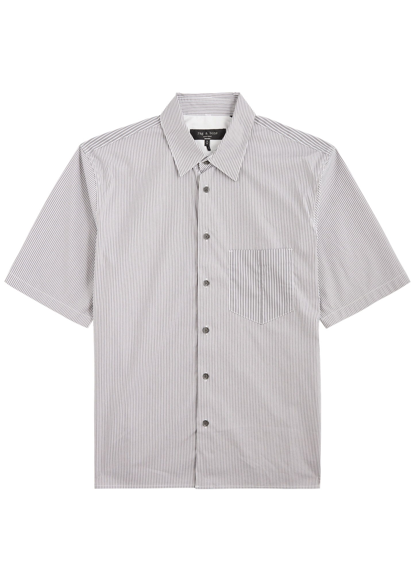 Dalton striped cotton-blend shirt - 1