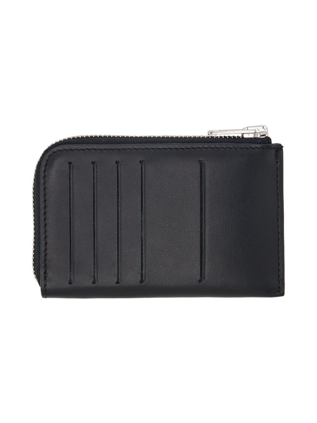 Black Long Zipped Card Holder - 2