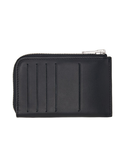 Maison Kitsuné Black Long Zipped Card Holder outlook