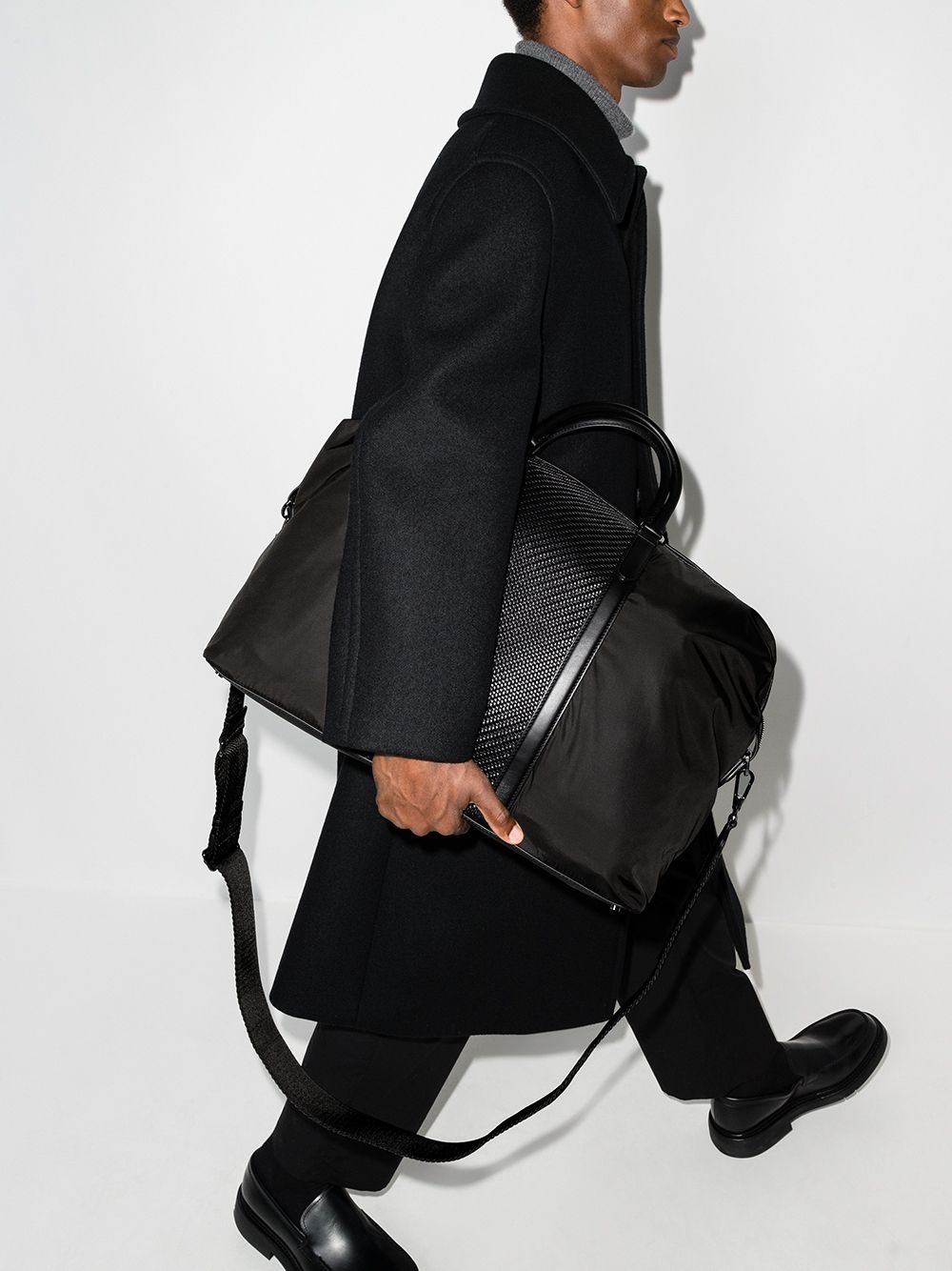 woven technical nylon holdall - 2