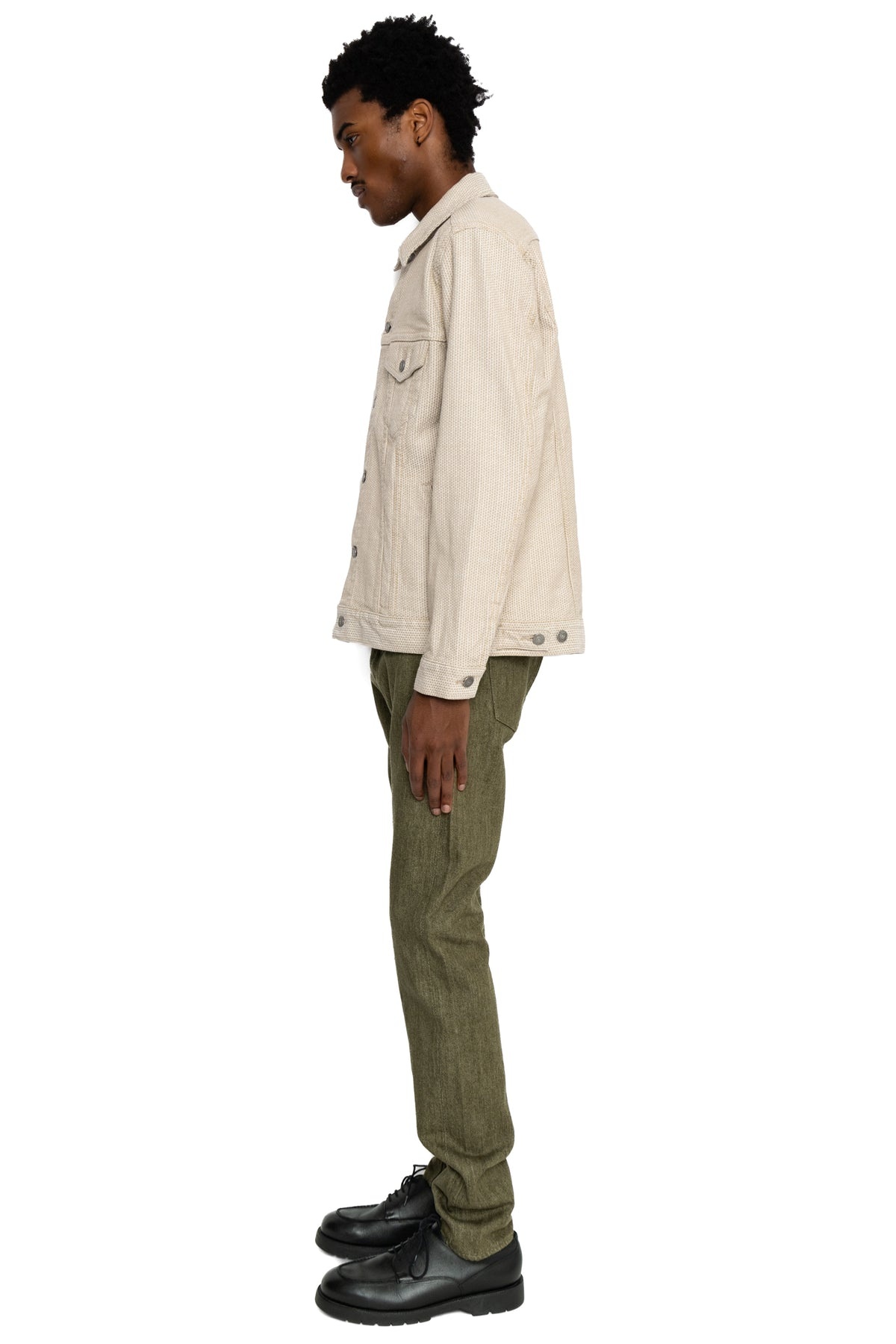 Sashiko Type 3 Jacket - Ivory x Beige - 4